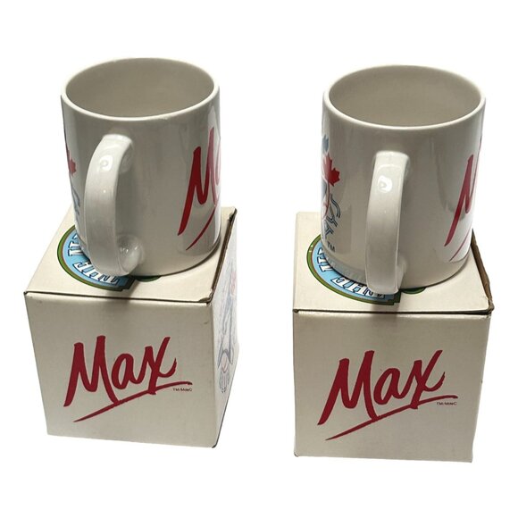 Maxwell House Mug MAX Lot 2 Toronto Blue Jays Game Day 1991 Baseball Canada New - Picture 6 of 12